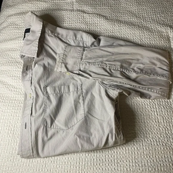 **3 for $21**!!! Banana Rep Men’s long sleeve btn-up, Slim Fit sz L, 16-16.5 nck - Picture 6 of 11